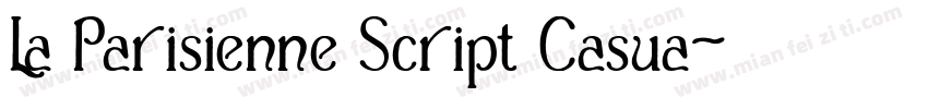 La Parisienne Script Casua字体转换